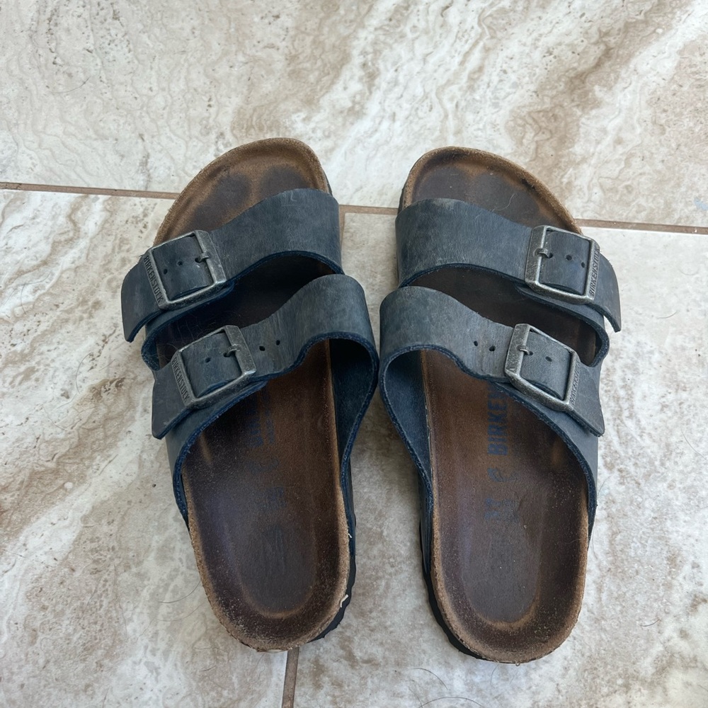 Black Double Strap Sandals